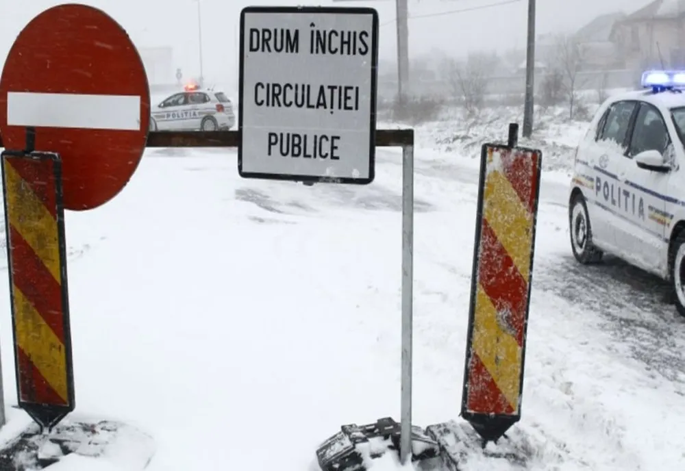 INFOTRAFIC - LISTA drumurilor închise din cauza vremii nefavorabile - UPDATE ora 11:00