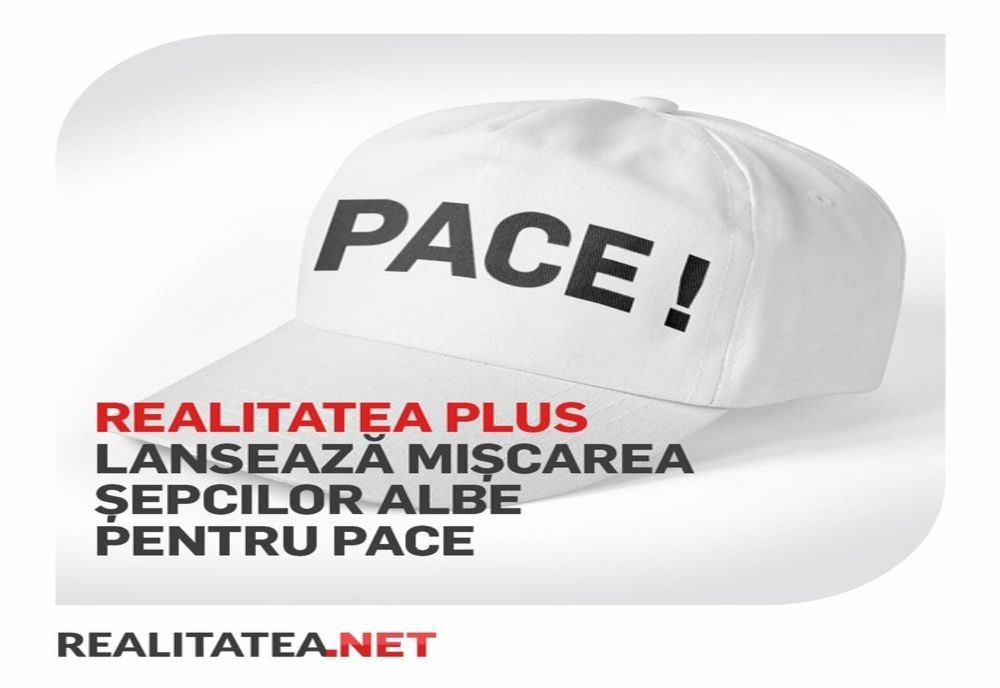 #sepcilealbe - Realitatea PLUS lansează campania șepcilor albe pentru PACE! Alătură-te și tu! - VIDEO