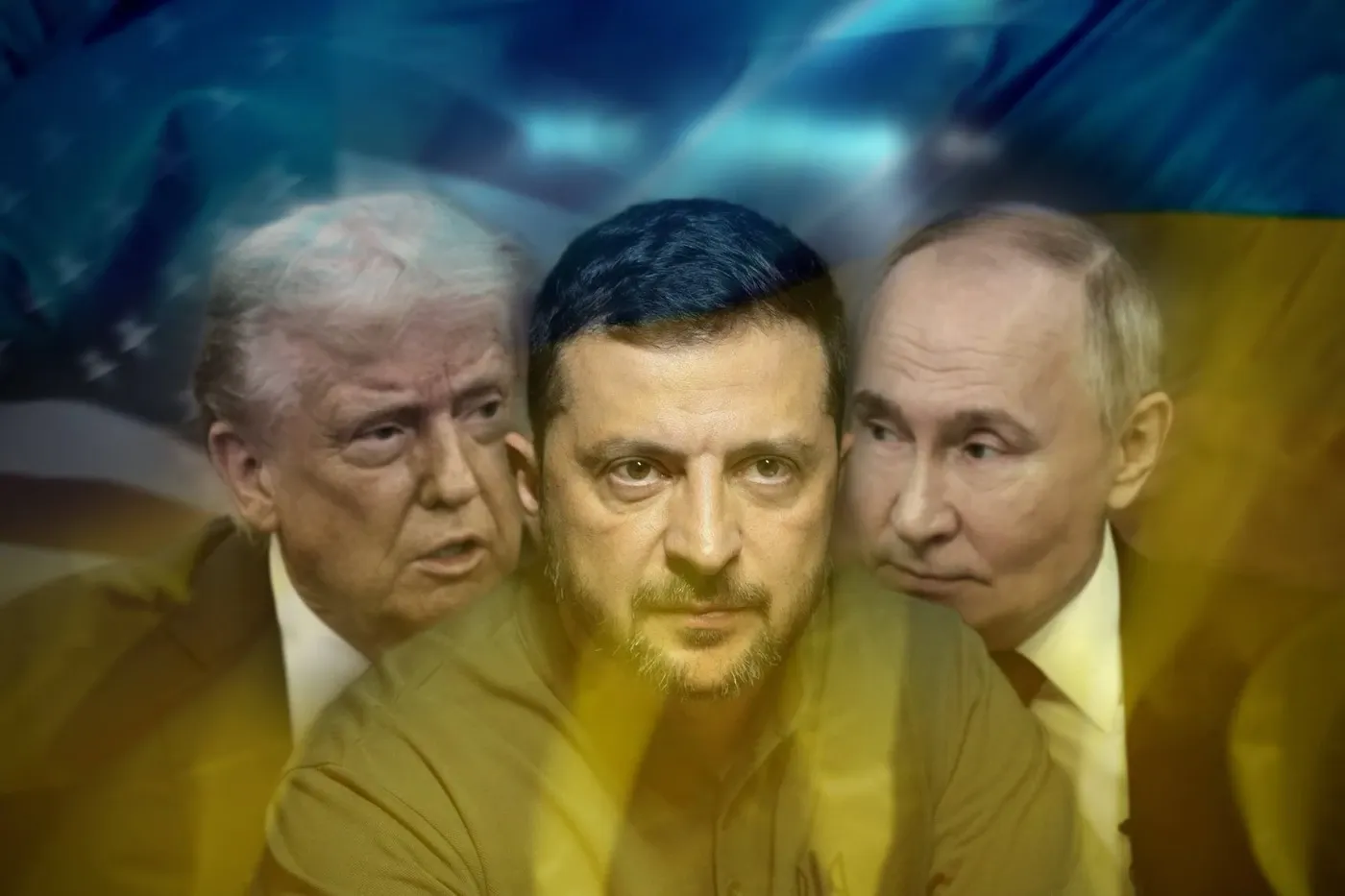 Trump, Zelenski, Putin (colaj Profimedia)